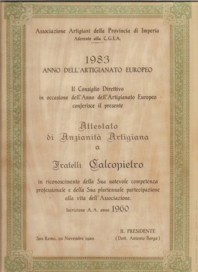 Informazioni sulla nostra azienda - Falegnameria F.lli Calcopietro